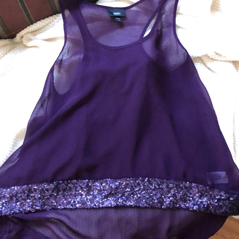 Mossimo sequin accent tank